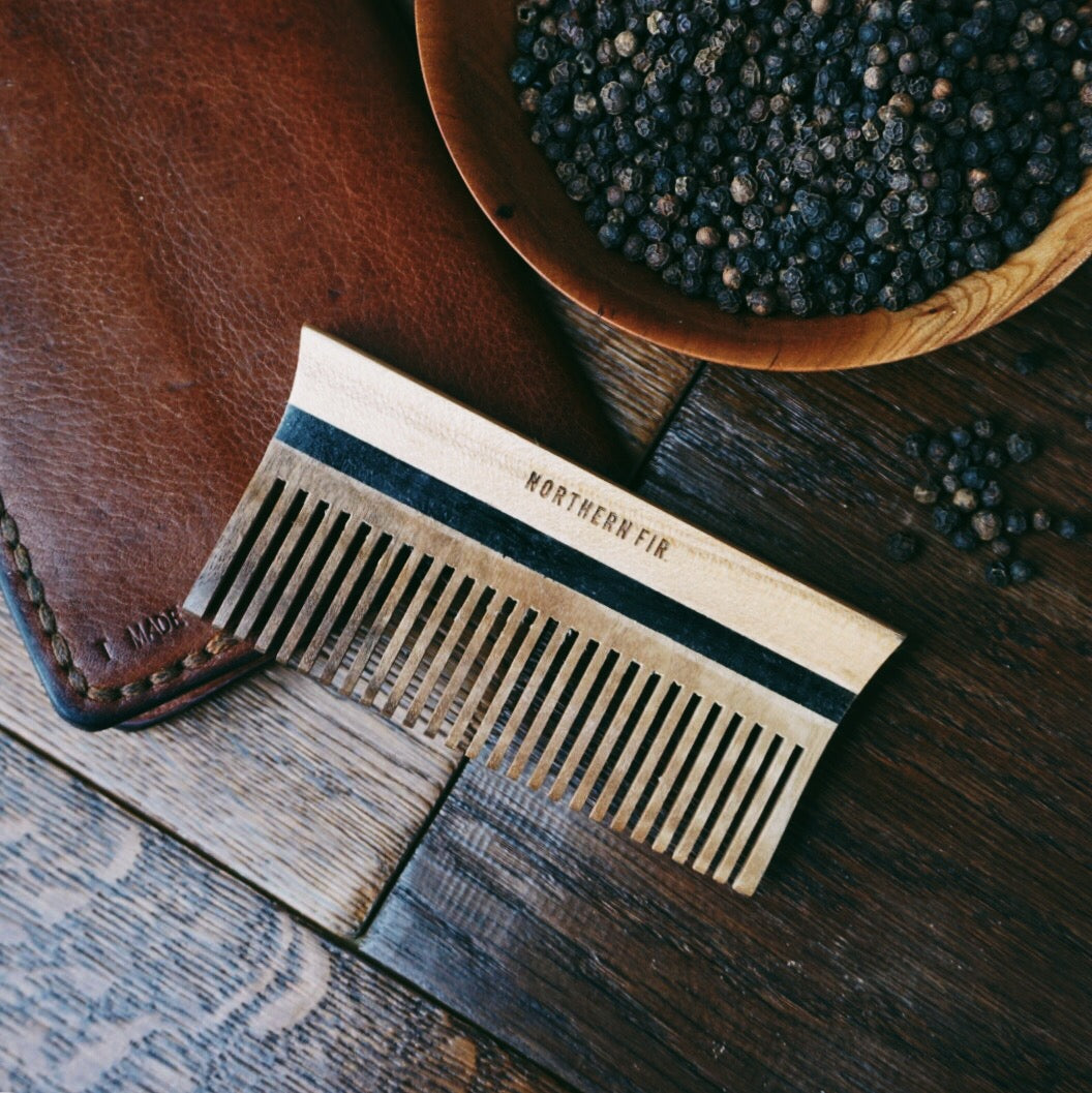 Maple and Walnut Pocket Comb